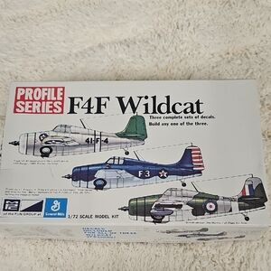 Vintage MPC Profile Series F4F Wildcat 1/72 scale model kit.